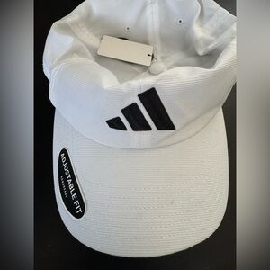 Adidas White Cap with Black Logo